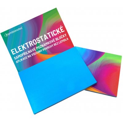 Bloček elektrostatický Symbionotes 70x100 mm, modrý – Sleviste.cz