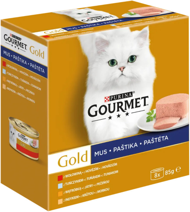 Gourmet Gold výběr paštik 8 x 85 g