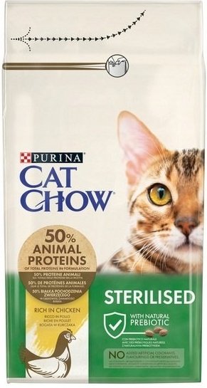 Cat Chow kuře pro sterilizované kočky 1,5 kg