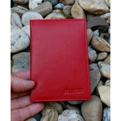 Bellugio Pouzdro na doklady a karty kůže červené – Zbozi.Blesk.cz