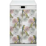 Magnet na myčku moderní Parrot a květiny 45x70 cm – Hledejceny.cz