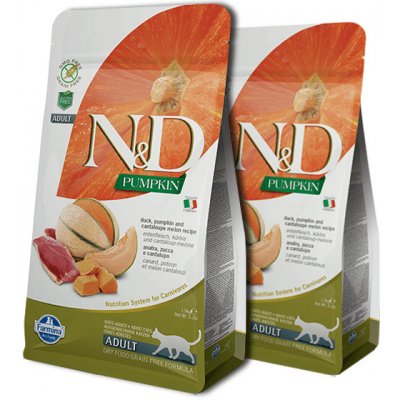 N&D Grain Free Pumpkin CAT Duck & Cantaloupe melon 2 x 5 kg – Zbozi.Blesk.cz