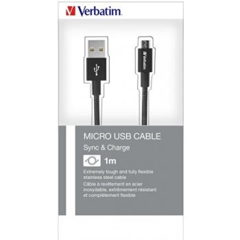 Verbatim 48863 USB (2.0), USB A (2.0) M/USB B Micro M (2.0) M, 1m, černý