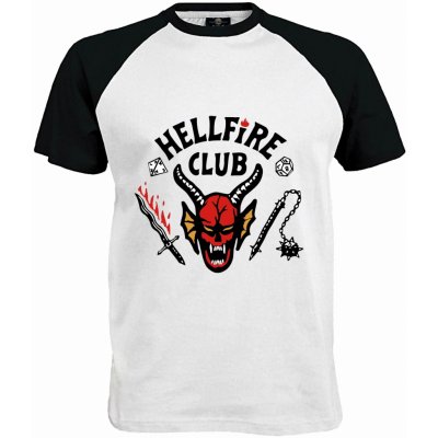 Tričko Hellfire Club Stranger Things černo bílá – Hledejceny.cz