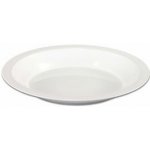 PETRA plast Talíř mělký 24 cm s okrajem plast bílý – Zboží Mobilmania
