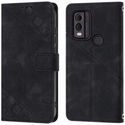 Embossing Pattern Square černé – Nokia C22 – Zboží Mobilmania