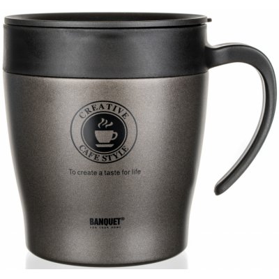 Banquet Termohrnek TAZZA 330 ml antracit – Zboží Dáma