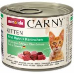 Carny Kitten hovězí kuřecí a králičí 200 g – Zbozi.Blesk.cz