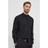 Pánská Košile Calvin Klein pánská košile relaxed se stojáčkem K10K111736 černá
