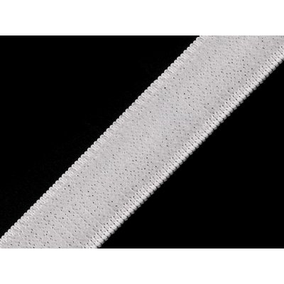 Suchý zip plyš šíře 20 mm elastický - bílá – Hledejceny.cz