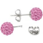 NUBIS® stříbrné kuličky Crystals from Swarovski® Pink SWAG06-P – Sleviste.cz