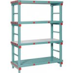 Regál Hermes 167 x 120 x 50 cm 4 police – Zboží Dáma