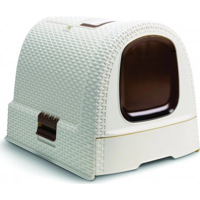 CURVER RATTAN toaleta pro kočky 38,5 x 40 x 51 cm – Zboží Dáma