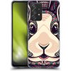 Pouzdro a kryt na mobilní telefon Samsung Pouzdro HEAD CASE Samsung Galaxy A52 / A52 5G / A52s 5G AZTEC ZAJÍČEK