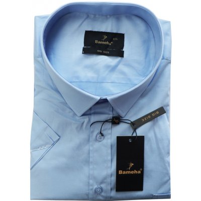 Bameha košile pánská 6575 krátký rukáv světle modrá – Zboží Mobilmania