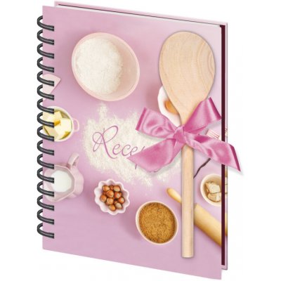Stil Kniha na recepty s vařečkou A5 se spirálou Baking – Zboží Dáma