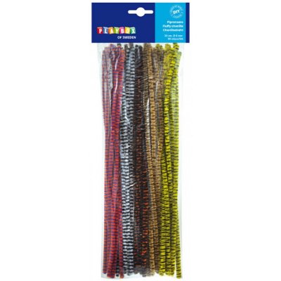 Playbox Chlupaté modelovací dráty 30 cm 50 ks 7 mm proužkované – Sleviste.cz