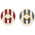 Bibs Studio Colour Block dudlíky kaučuk 2ks Blush – Sleviste.cz