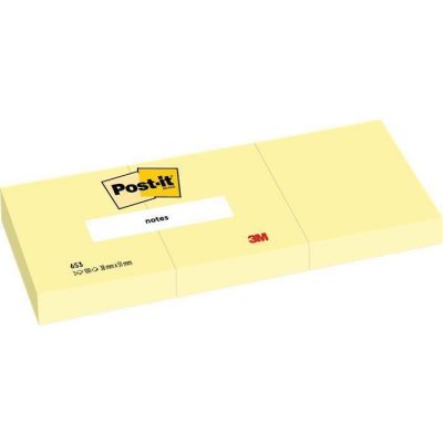 3M POSTIT Samolepicí bloček, žlutá, 38 x 51 mm, 3x 100 listů, 3M POSTIT 7100296172 ,balení 300 ks – Hledejceny.cz