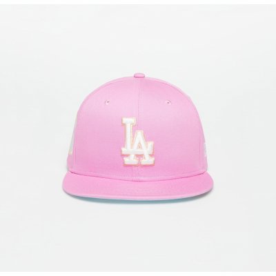 New Era Los Angeles Dodgers Pastel Patch 9FIFTY Snapback Cap Wild Rose/ Off White