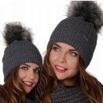 Fashionweek dámská zimní čepice s bambulí AL-J2 grafitová – Hledejceny.cz