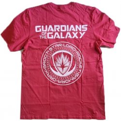 123 pánské tričko Strážci galaxie Shield červené červená