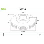 Brzdový kotouč VALEO 197539 | Zboží Auto