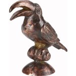Dekorativní ptáček Dark Wonder bronzovo-zlatý, 15 x 16,5 x 17,5 cm – Hledejceny.cz