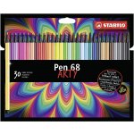 Stabilo Pen 68 brush Arty30 ks sada v plechu – Zboží Dáma