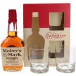 MAKERS MARK 45% 0,7 l (dárkové balení 2 sklenice) – Hledejceny.cz