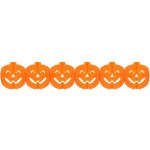 Papírová oranžová girlanda dýně 3 m – Sleviste.cz