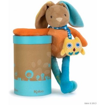 Kaloo plyšový zajíček na mazlení s hudbou COLORS-MUSICAL BABY DOUDOU RABBIT 37 cm