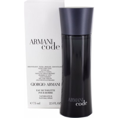 Giorgio Armani Black Code toaletní voda pánská 75 ml tester – Zboží Mobilmania