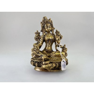 Mosazná soška bohyně Tara 14 cm – Zboží Dáma