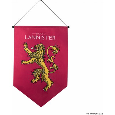 Cinereplicas Vlajka Hra o trůny - Lannister – Hledejceny.cz