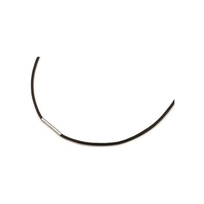 Boccia Černá kožená šňůrka na krk 0805-0240 – Zboží Dáma