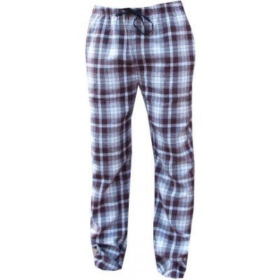 Xcena pánské pyžamové kalhoty flanel káro modré
