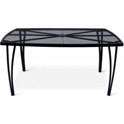 Noela Lana steel ZWMT-24 Zahradní stůl, 150 x 90 cm, ocel, černý – Hledejceny.cz