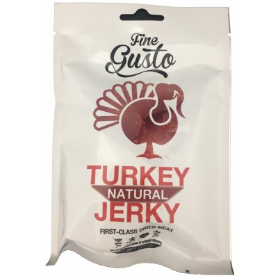 Fine Gusto Krůtí jerky natural 100 g – Zboží Dáma