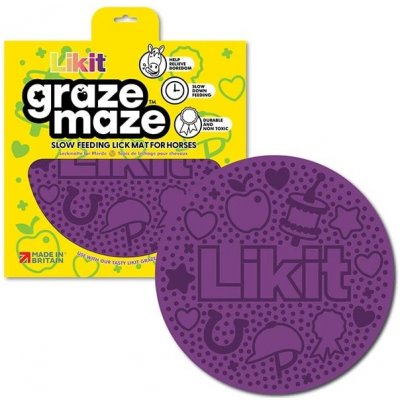 Lízací podložka pro koně LIKIT Graze Maze lilac – Hledejceny.cz