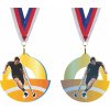 Sportovní medaile Akrylátová medaile Florbal Zlatá