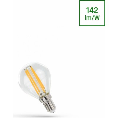 Spectrum LED LED BALL P45 E-14 230V 6W COG Teplá bílá CLEAR – Hledejceny.cz