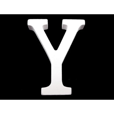 Prima-obchod dřevěná dekorace písmena abecedy 23 Y bílá sněžná – Hledejceny.cz