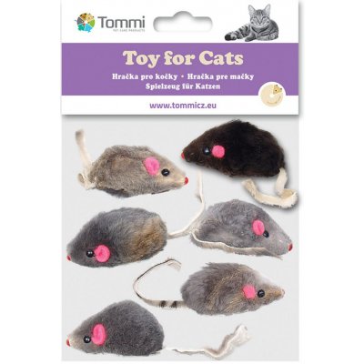 Tommi Myška malá mix barev 5 cm - 6 ks/bal. – Zbozi.Blesk.cz