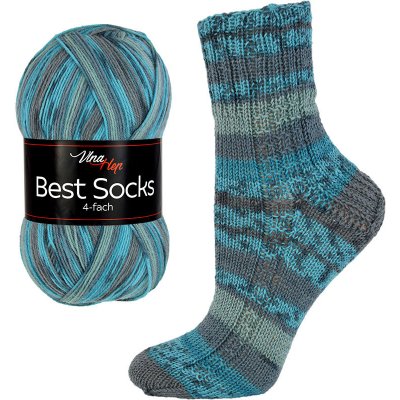 Vlna-hep Příze Best socks 4-fach - ponožková - vlna Best socks: 7309