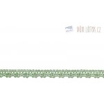 Krajka paličkovaná zelená, šíře 14 mm – Zboží Mobilmania