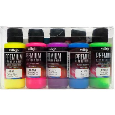 Vallejo Premium Color Fluorescent Color Set (5x60 ml) – Hledejceny.cz