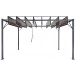 Pro-Tech shop Zahradní pergola s pohyblivými lamelami z polykarbonátu 3x4m hnědá 62037 TUN4023 – Zboží Dáma