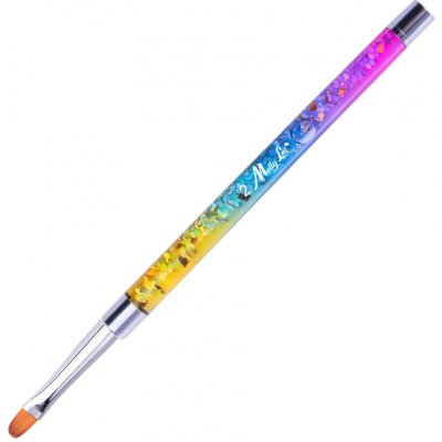 MollyLac Pro Gel Rainbow štetec na gél oválny veľkosť 4 č.2 – Zboží Dáma