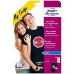 Avery Zweckform MD1004 Nažehlovací fólie pro Inkjet 8 x A4 na tmavý a barevný textil – Zboží Dáma